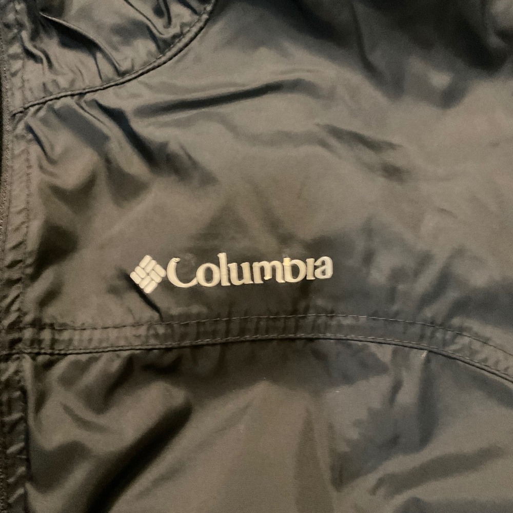 Columbia Nylon Hooded Rain Jacket Kids Size Large Lightweight Nylon - Picture 2 of 7